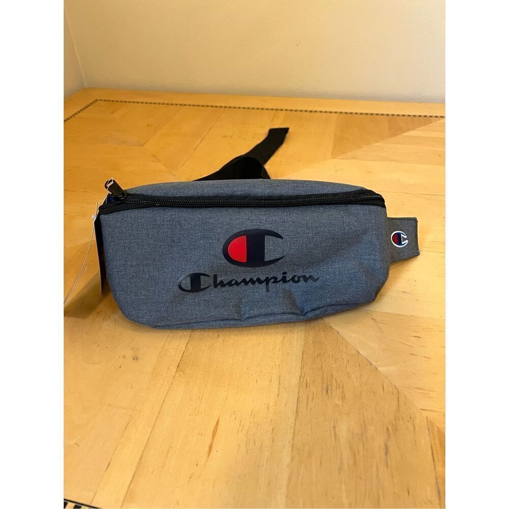 NWT! Champion Gray Graphic Waist Belt Bag Fanny Pack